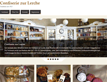 Tablet Screenshot of confiseriezurlerche.com